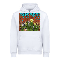 White cactus gemstone Urban Hoodie - AdoDesignShop