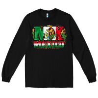 Black MX Mexico Long Sleeve Tee - FaDigitalArtStudio