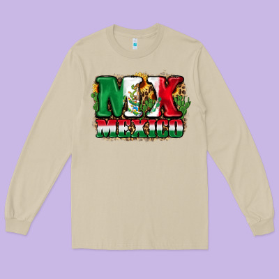 Mx Mexico Long Sleeve Tee Designed By Fadigitalartstudio
