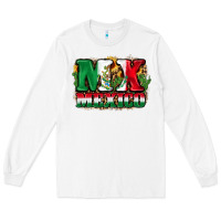 White MX Mexico Long Sleeve Tee - FaDigitalArtStudio