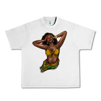 Lunar Rock Black woman Urban Heavy Tee - HowdyJamesFarm