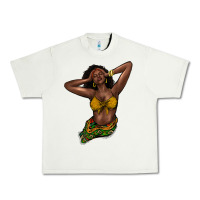 Pistachio Black woman Urban Heavy Tee - HowdyJamesFarm