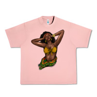 Salmon Black woman Urban Heavy Tee - HowdyJamesFarm