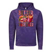 Cloud Purple hamburger potatoes better together olivia Vintage Hoodie - OliviaCreatesArt