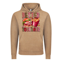 Vintage Coffee hamburger potatoes better together olivia Vintage Hoodie - OliviaCreatesArt