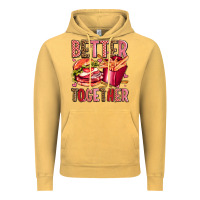 Vintage Mustard hamburger potatoes better together olivia Vintage Hoodie - OliviaCreatesArt