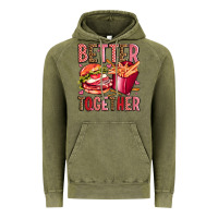 Vintage Olive hamburger potatoes better together olivia Vintage Hoodie - OliviaCreatesArt