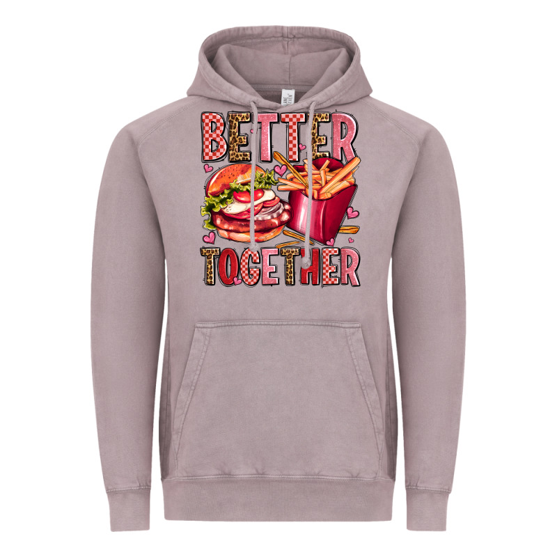 Hamburger Potatoes Better Together Olivia Vintage Hoodie by OliviaCreatesArt | Teevron
