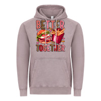 Vintage Zinc hamburger potatoes better together olivia Vintage Hoodie - OliviaCreatesArt