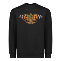 Black Painted Lady Heavyweight Sweatshirt - LillyAllenDesigns