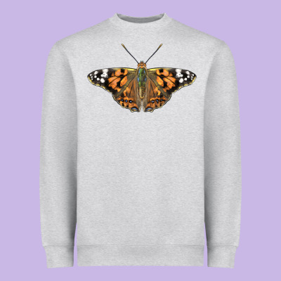 Painted Lady Heavyweight Sweatshirt Designed By Lillyallendesigns