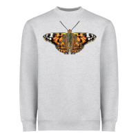 Heather Grey Painted Lady Heavyweight Sweatshirt - LillyAllenDesigns