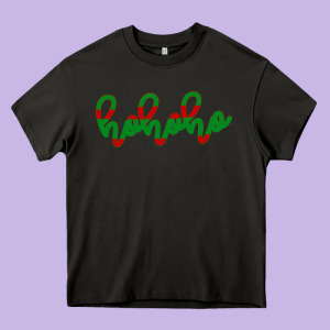 Christmas Ho Ho Ho Heavy Core Tee Designed By Bettercallsaul
