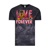 Cloud Black Love you forever Valentine's Day Vintage Tee - HowdyJamesFarm