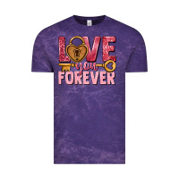 Cloud Purple Love you forever Valentine's Day Vintage Tee - HowdyJamesFarm