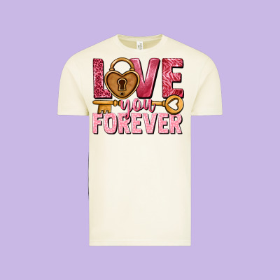 Love You Forever Valentine's Day Vintage Tee Designed By Howdyjamesfarm