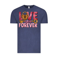 Vintage Denim Love you forever Valentine's Day Vintage Tee - HowdyJamesFarm