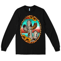 Black Western Cactus Long Sleeve Tee - Jasminsmagicworld