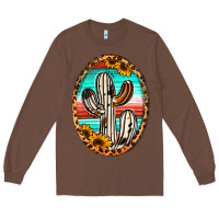 Chestnut Western Cactus Long Sleeve Tee - Jasminsmagicworld