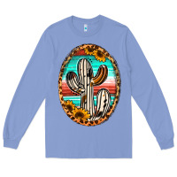 Colony Blue Western Cactus Long Sleeve Tee - Jasminsmagicworld