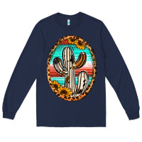 Navy Western Cactus Long Sleeve Tee - Jasminsmagicworld