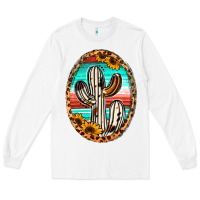 White Western Cactus Long Sleeve Tee - Jasminsmagicworld