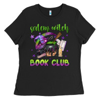 Black Salem witch book club Ladies Tee - NancyCooperArtShop