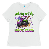 White Salem witch book club Ladies Tee - NancyCooperArtShop