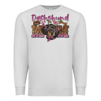 Dove Grey dachshund mom Premium Sweatshirt - BarkalooDesign