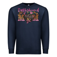 Navy dachshund mom Premium Sweatshirt - BarkalooDesign