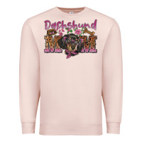 Pale Pink dachshund mom Premium Sweatshirt - BarkalooDesign
