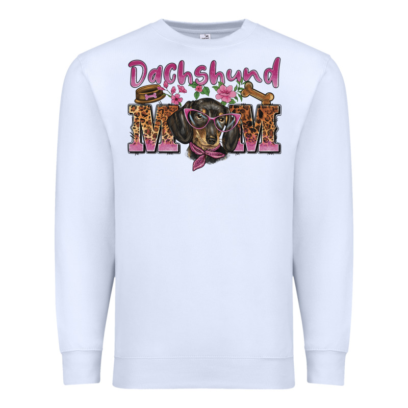Dachshund Mom Premium Sweatshirt by BarkalooDesign | Teevron