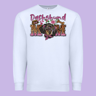 Dachshund Mom Premium Sweatshirt Designed By Barkaloodesign
