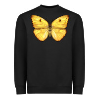 Black Cloudless Sulphur Butterfly Heavyweight Sweatshirt - LillyAllenDesigns
