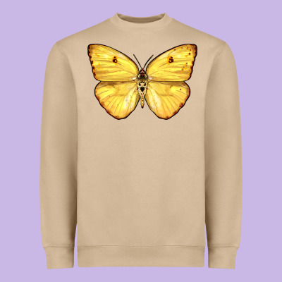 Cloudless Sulphur Butterfly Heavyweight Sweatshirt Designed By Lillyallendesigns