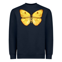 Navy Cloudless Sulphur Butterfly Heavyweight Sweatshirt - LillyAllenDesigns