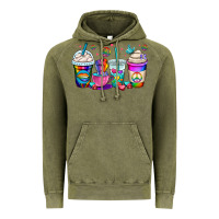 Vintage Olive pride lgbtq coffee cups Vintage Hoodie - OliviaCreatesArt