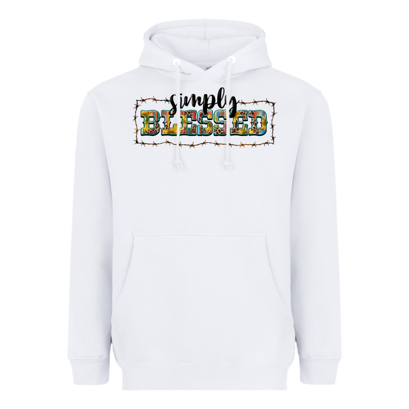 Simply Blessed Heavyweight Hoodie by BarkalooDesign | Teevron