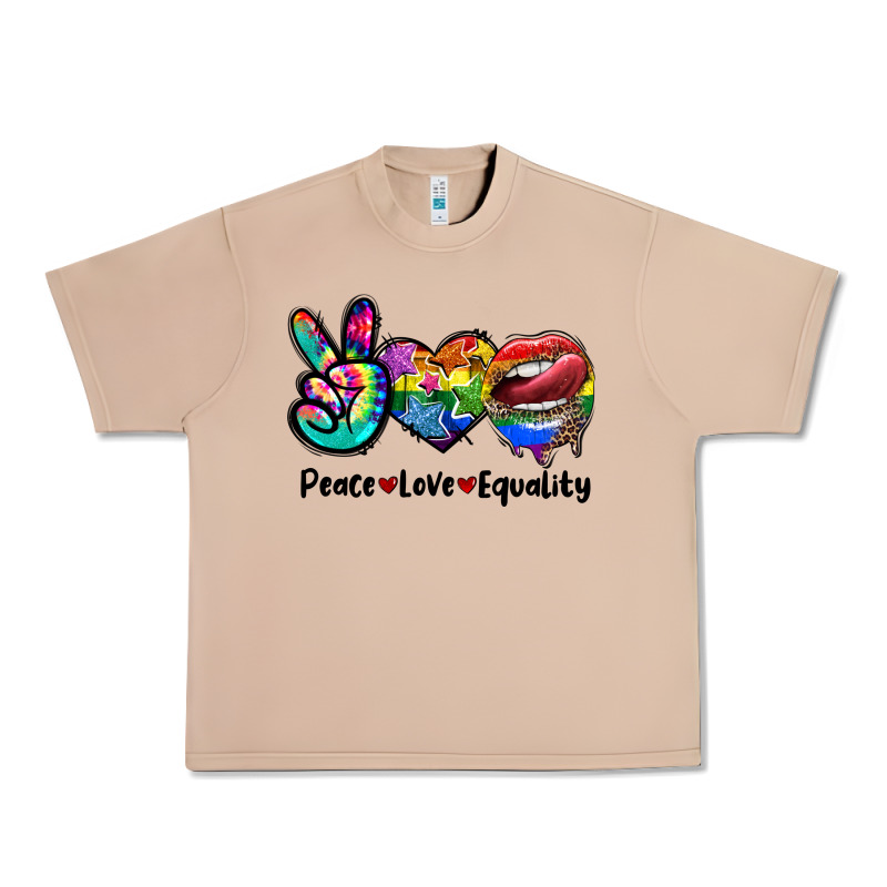 Peace Love Equality Lgbt+ Urban Heavy Tee by CowGirlArtShop | Teevron