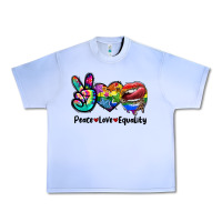 Grape Ice Peace love equality LGBT+ Urban Heavy Tee - CowGirlArtShop