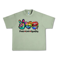 Oil Green Peace love equality LGBT+ Urban Heavy Tee - CowGirlArtShop