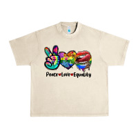 Sandshell Peace love equality LGBT+ Urban Heavy Tee - CowGirlArtShop