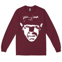 Burgundy classic monster horror movie poster vintage halloween Long Sleeve Tee - longCreatives