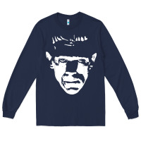Navy classic monster horror movie poster vintage halloween Long Sleeve Tee - longCreatives