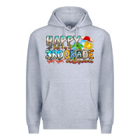 Heather Grey name farewell 3rd grade  hello summer Premium Hoodie - CowhideDigitalArt