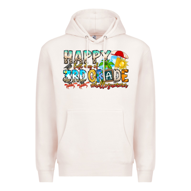 Name Farewell 3rd Grade  Hello Summer Premium Hoodie by CowhideDigitalArt | Teevron