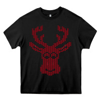 Black Christmas Deer Ugly Heavy Core Tee - Bettercallsaul
