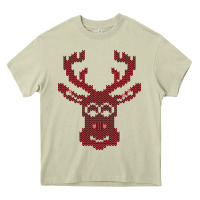 Mossy Christmas Deer Ugly Heavy Core Tee - Bettercallsaul