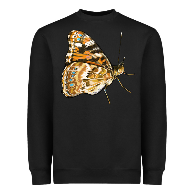 Painted Lady Butterfly Heavyweight Sweatshirt by LillyAllenDesigns | Teevron