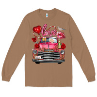 Toasted Coconut Western Valentines Day Truck Love Bird Letter Long Sleeve Tee - FaDigitalArtStudio